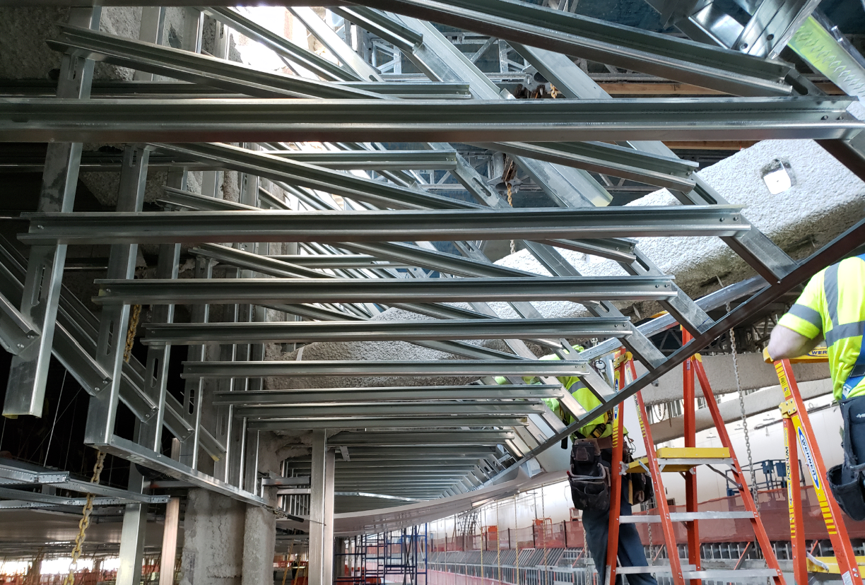 GFRG Ceiling & Wall Framing - Courtesy of ADTEK Engineers, Inc.