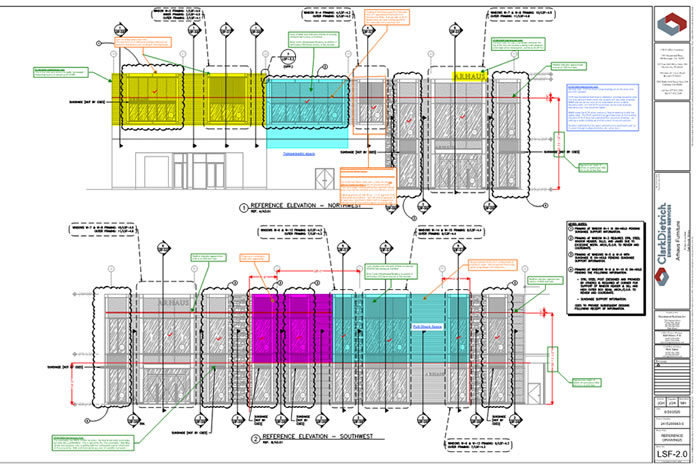 Screenshot of notes from various conference calls with the design team, additional discussions with
the contractors, etc. Some of the notes pertained to actual existing conditions not otherwise
indicated on any drawings.