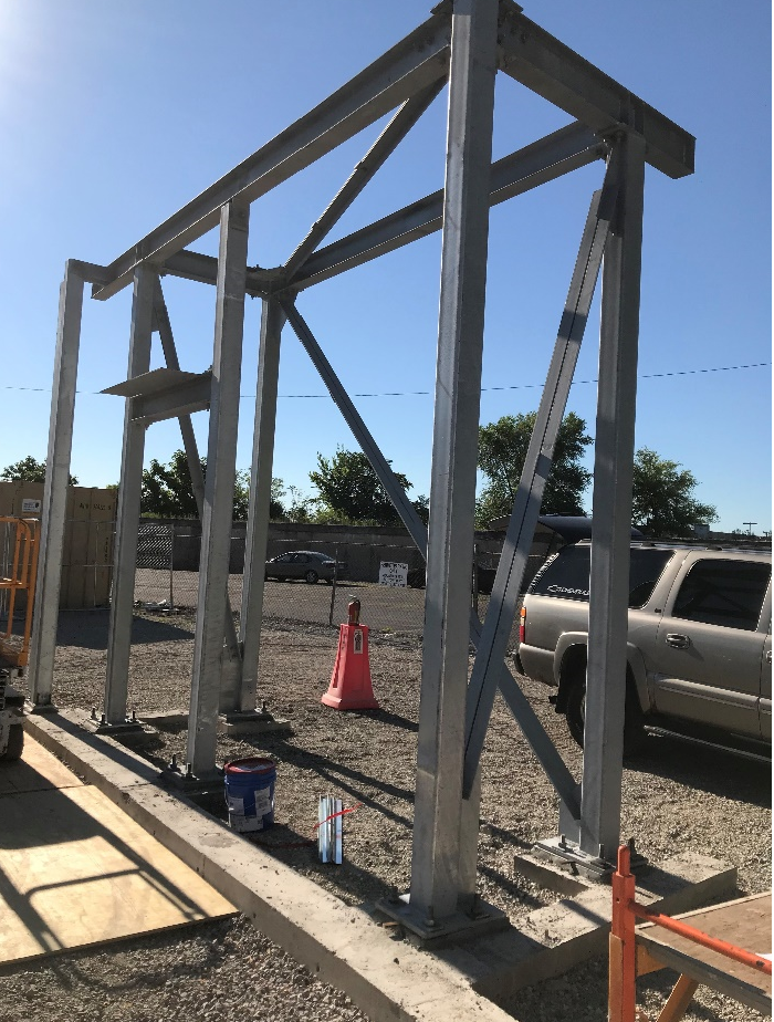 View from the Mock-Up Structural Steel - Photo courtesy of DBM Services, Inc.