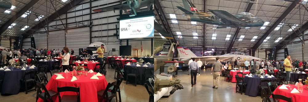 2024 CFSEI Expo Dinner Event at Pima Air & Space Museum Sponsored by ClarkDietrich, SFIA, SSMA and USG 