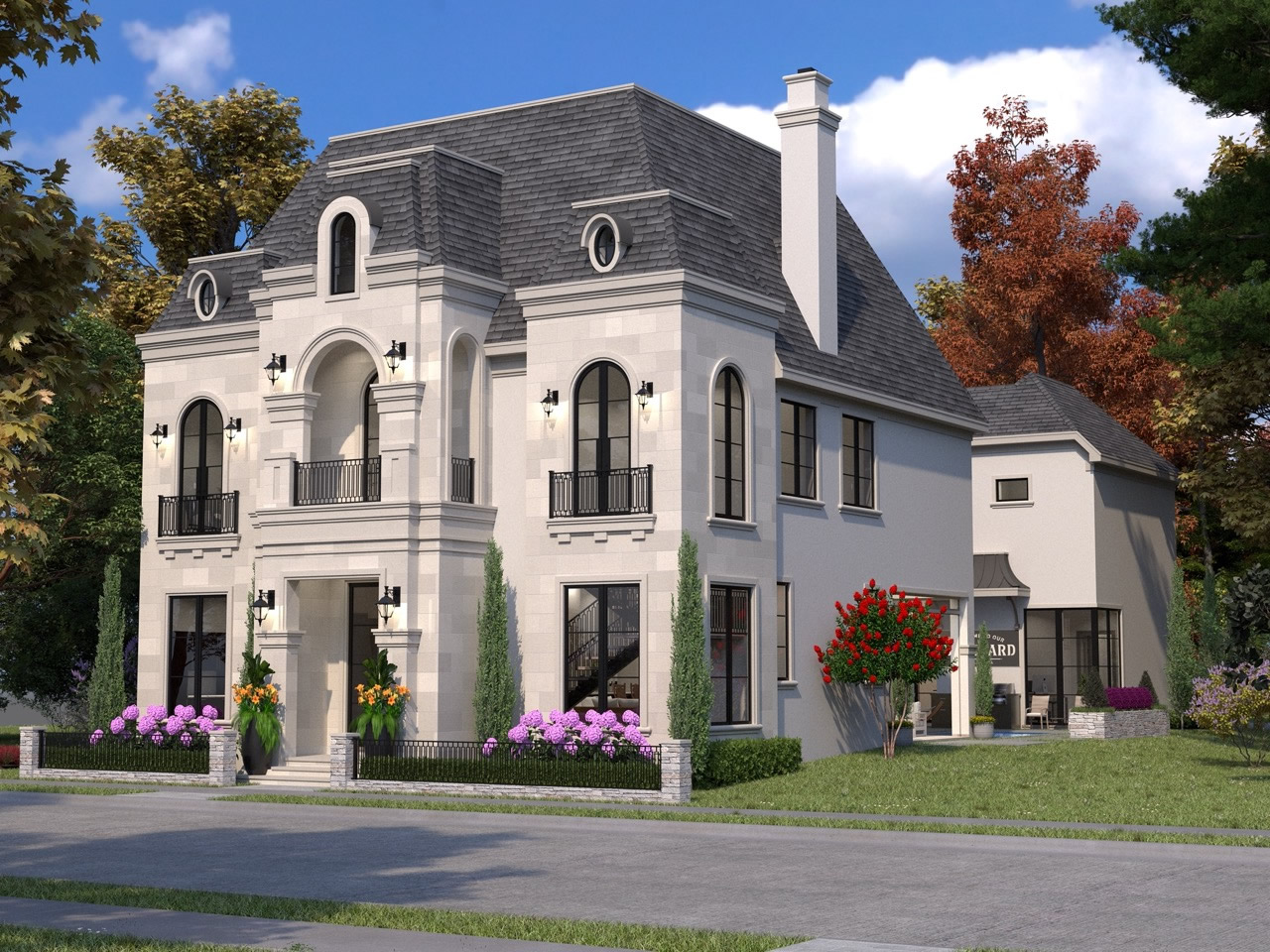 Figure 1: External 3D render of the home 3D rendered image courtesy of Crest Residential Design