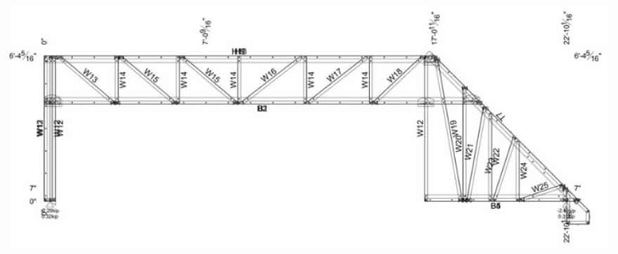 Structural Drawing of Mansard Roof Truss - Courtesy of NZD Studio