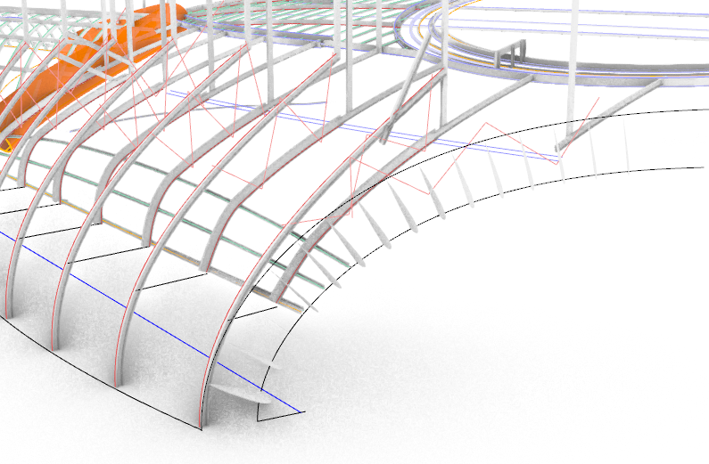 Photo 4: Isometric model of interior framing - Courtesy of Eisen