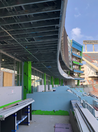 Soffit/Dividers/"Tables" - Photo courtesy of ADTEK Engineers, Inc./Standard Drywall, Inc. Soffit/Dividers/"Tables" - Photo courtesy of ADTEK Engineers, Inc./Standard Drywall, Inc.
