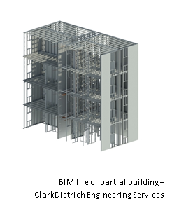 BIM file of partial building – ClarkDietrich Engineering Services