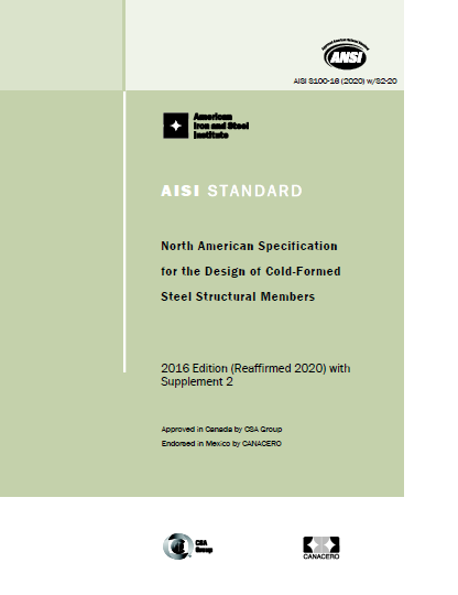 AISI S100-16-R2020-w-S3-22